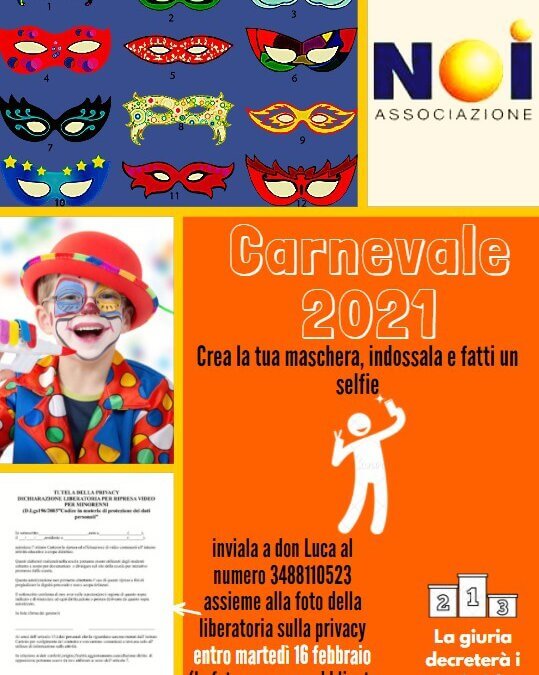 Crea la tua maschera di carnevale!