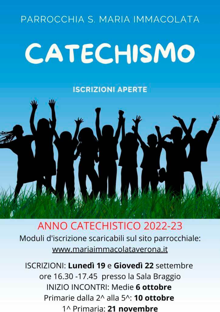 Iscrizione catechismo anno 2022-2023