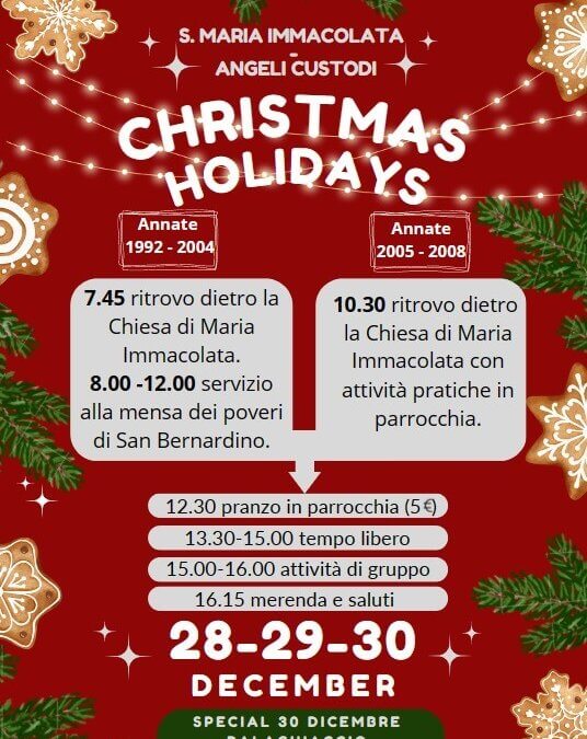 Christmas Holidays 2022 per ado-gio
