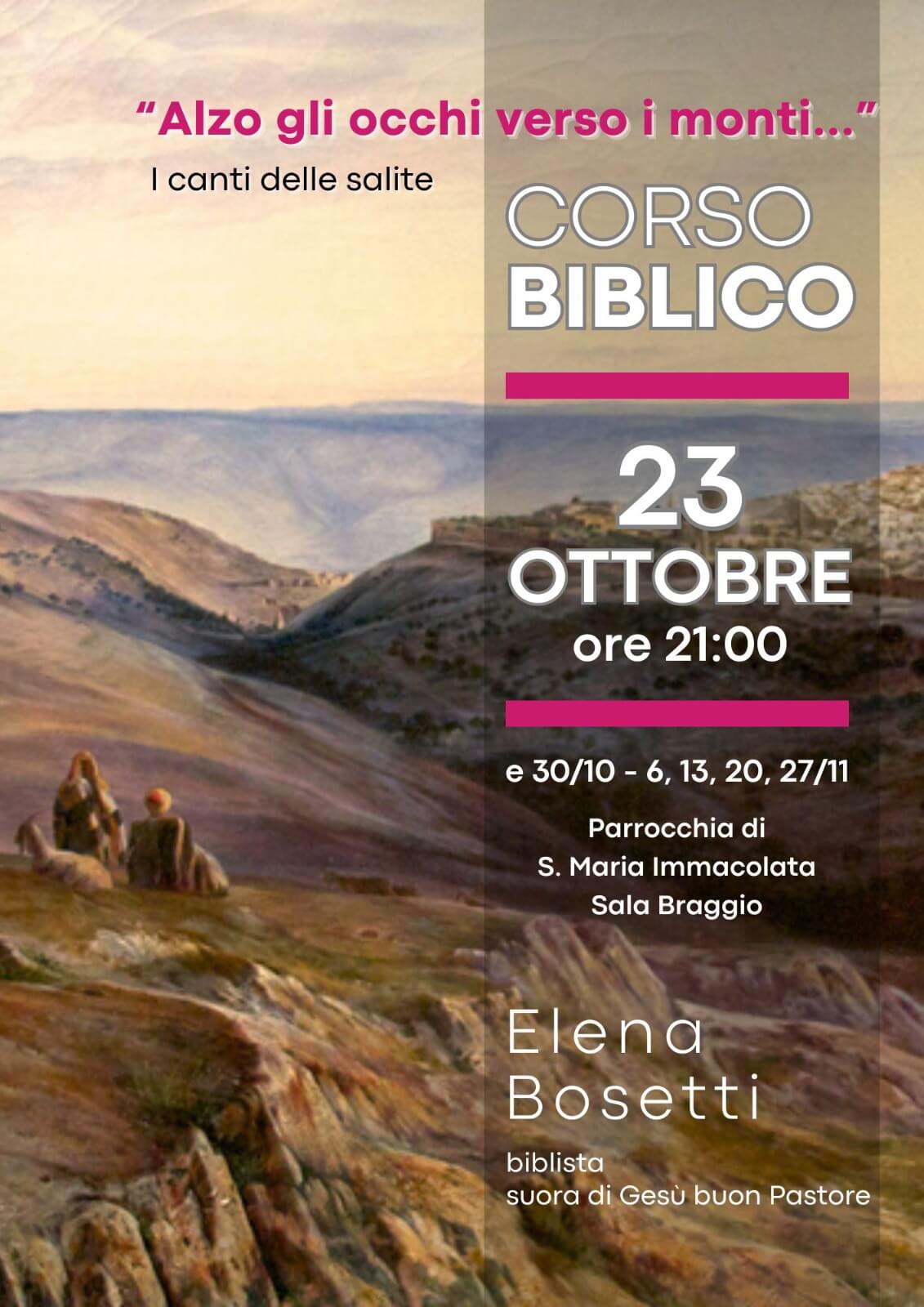 23/10 Corso biblico: I canti delle salite