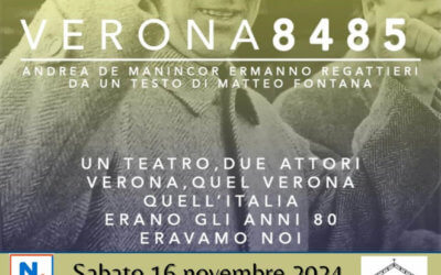 16/11: VERONA8485 – un teatro, due attori