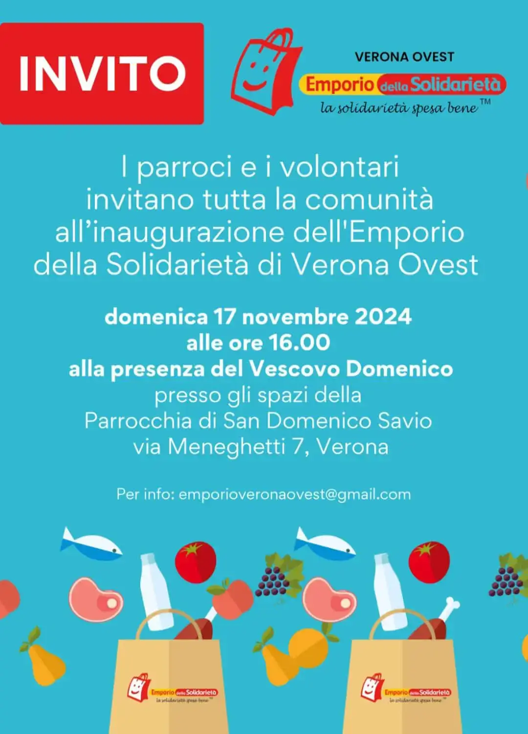 17/11: Inaugurazione Emporio della Solidarietà