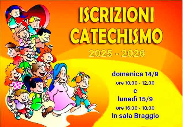 Iscrizione al catechismo: anno 2025-2026
