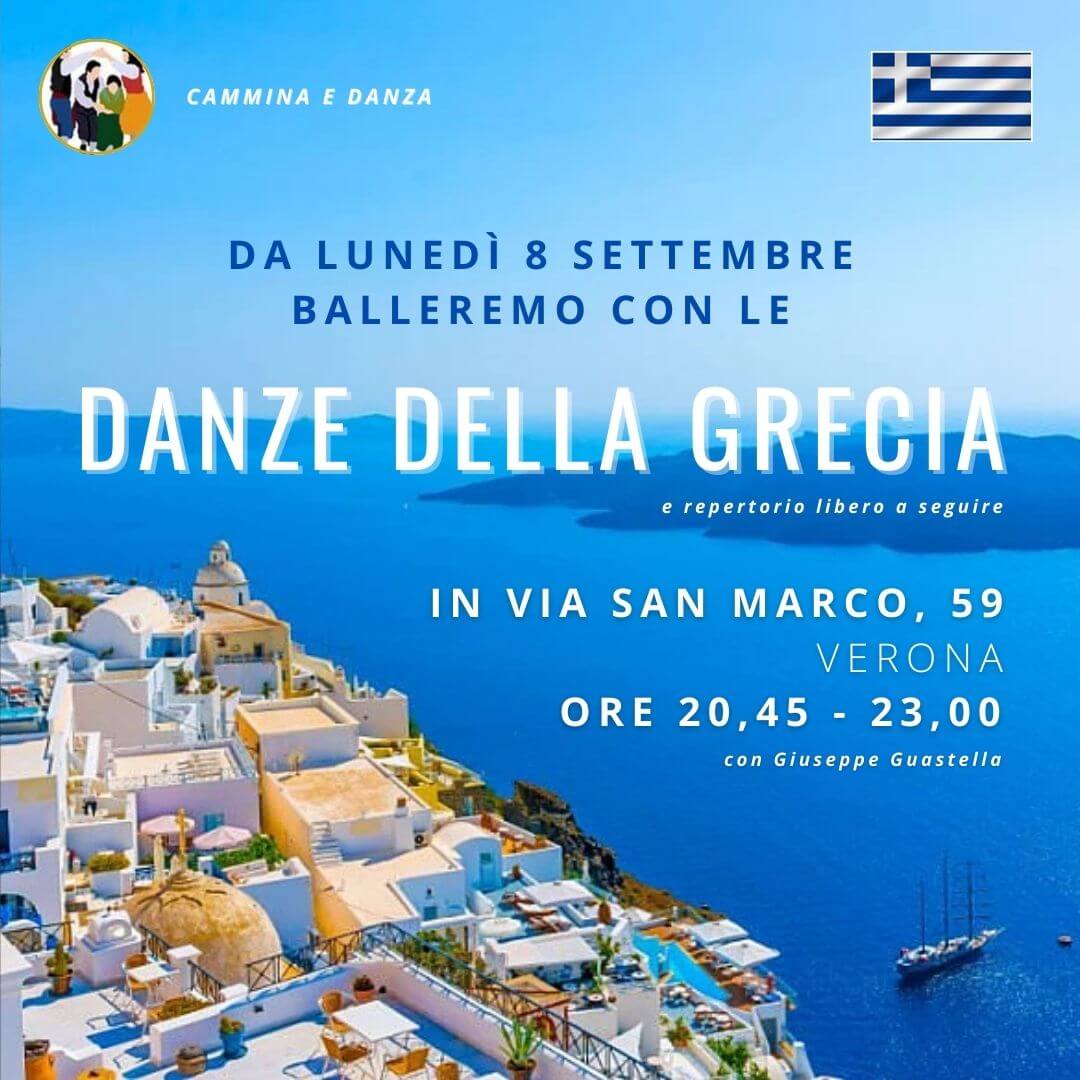 Balfolk di settembre Danze greche in sala Braggio