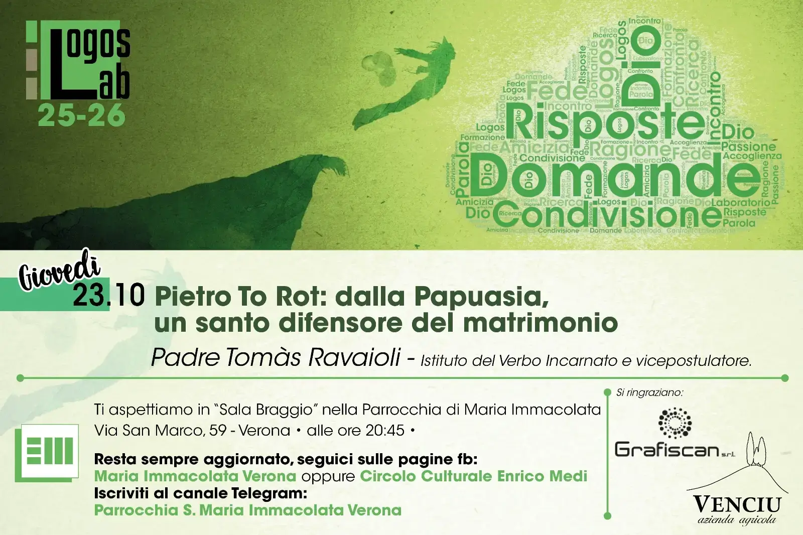 23/10: Pietro To Rot, un difensore del matrimonio