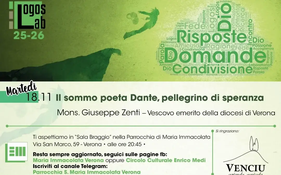 18/11: il sommo Dante pellegrino di speranza