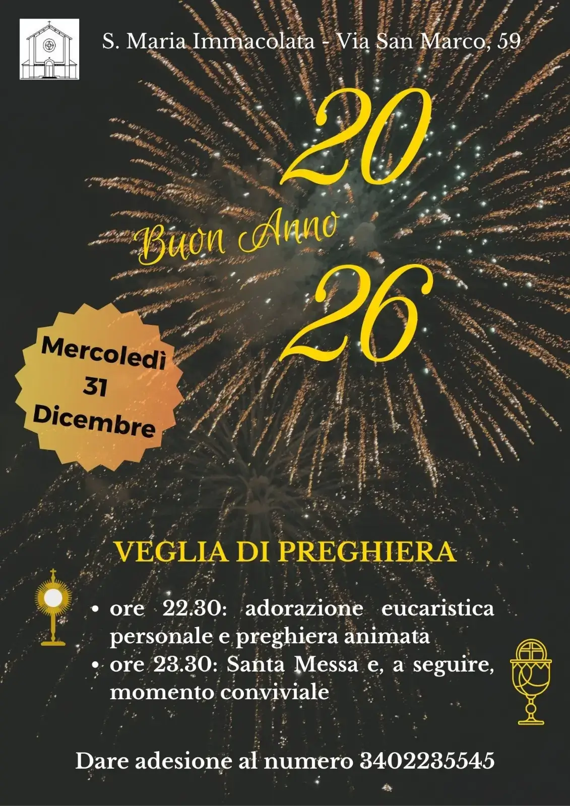 Veglia di fine anno 2025 e buon 2026!