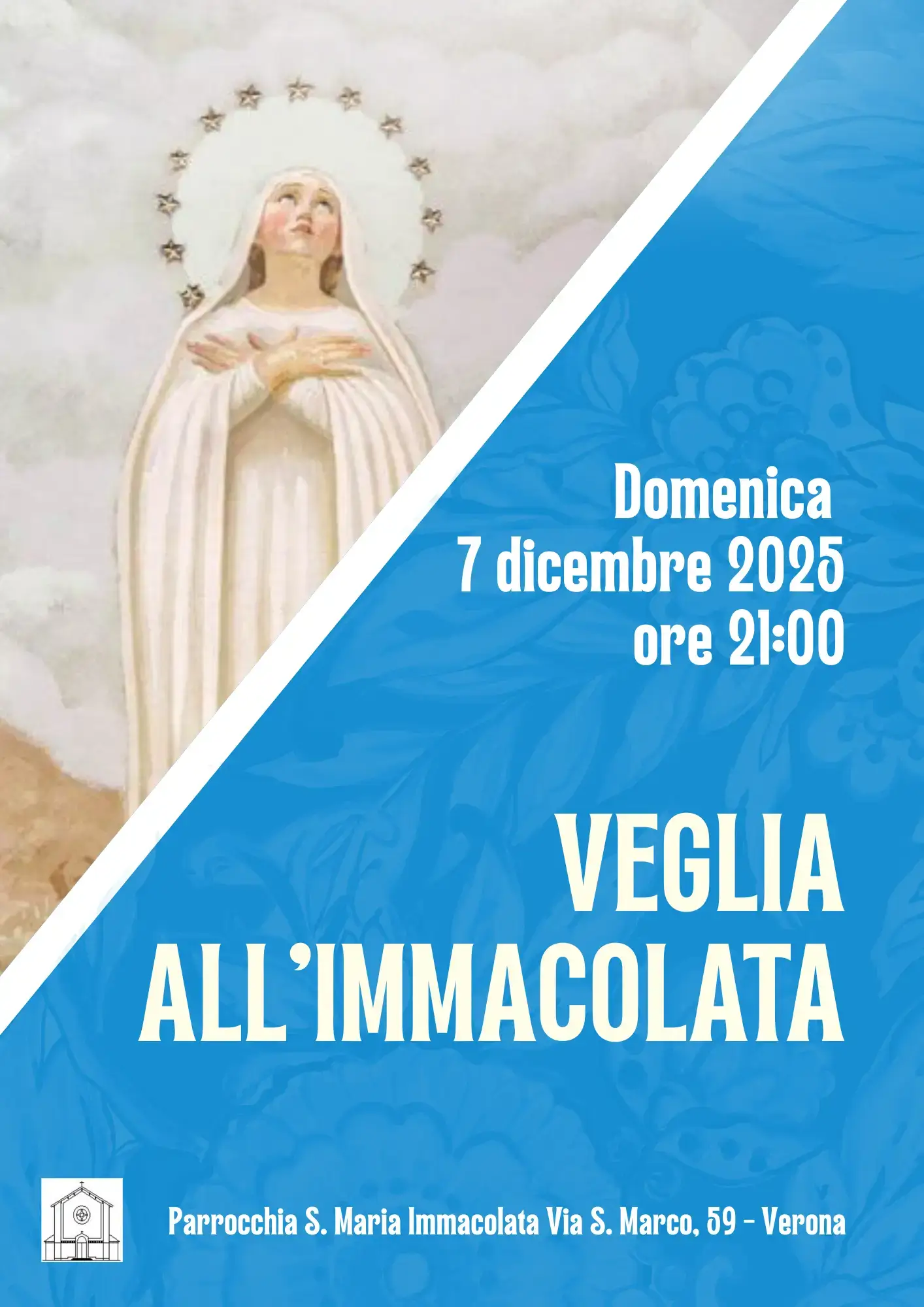 7/12: Veglia all’Immacolata 2025