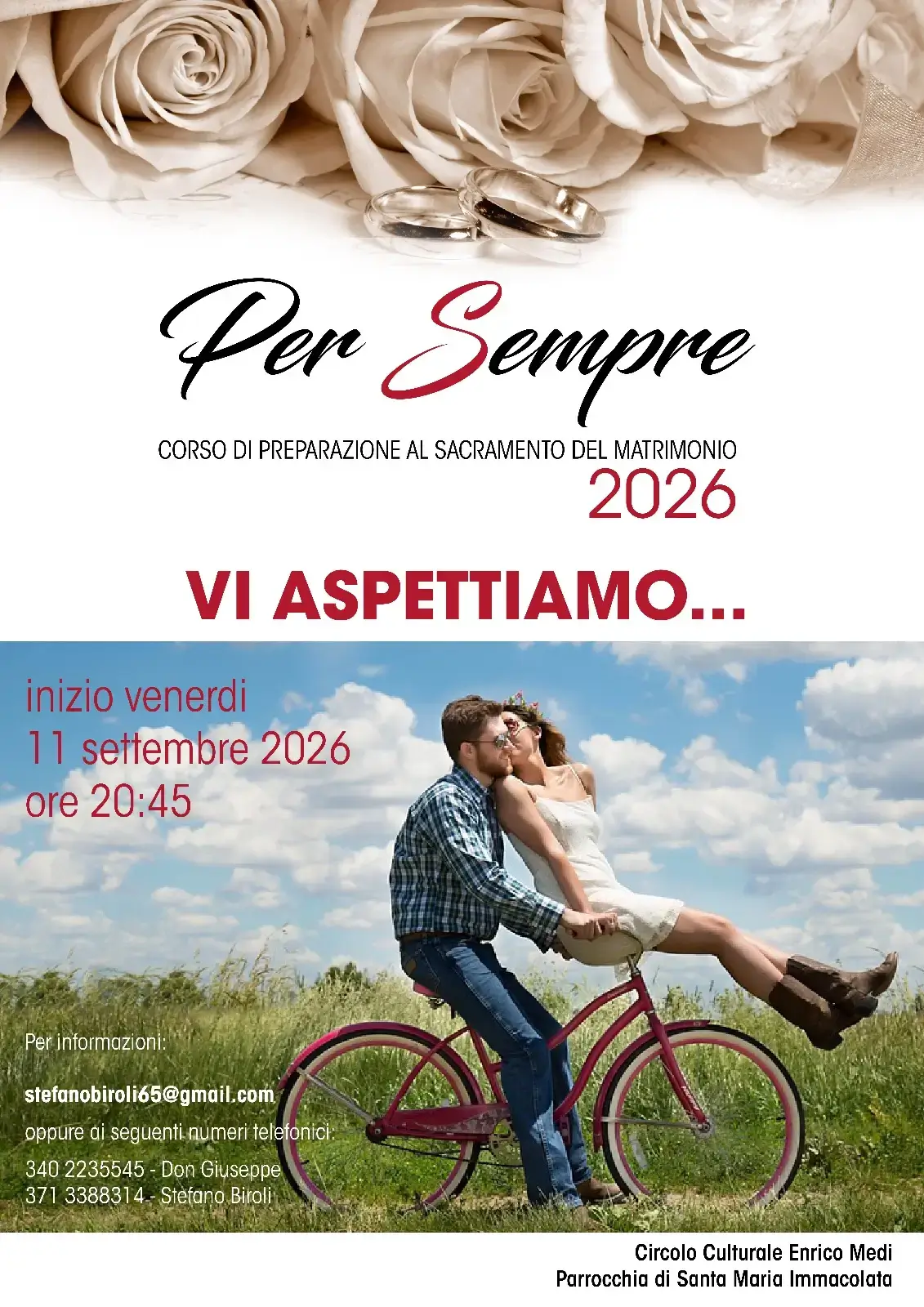 “Per sempre”: corso fidanzati 2026
