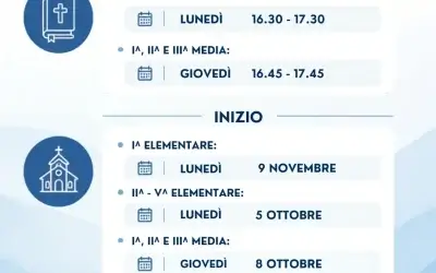 Iscrizione al catechismo: anno 2026-2027