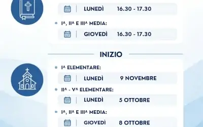 Iscrizione al catechismo: anno 2026-2027