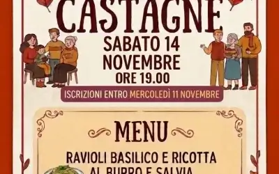 14/11 – sabato: Festa delle castagne